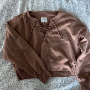 Abercrombie Lace-up Sweatshirt